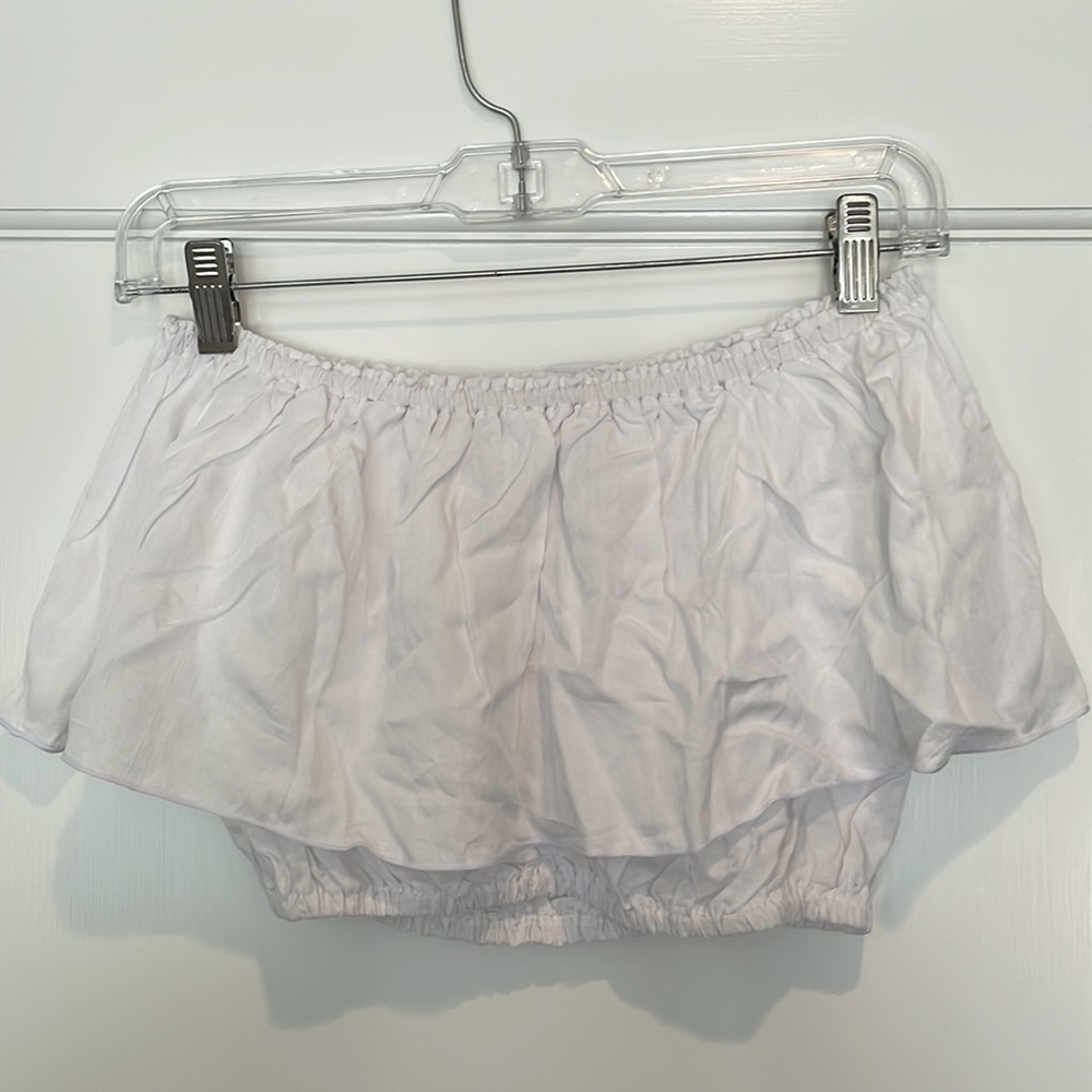 COPY - tube top -soft white rayon